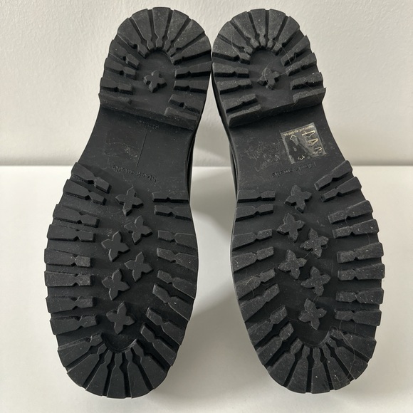 New Black Suede Studio Demi Calfskin Lug-Sole Chelsea Boots | Size: 8M - Picture 6 of 7